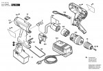 Bosch 0 601 948 4YY Gsr 14,4 Ve-2 Batt-Oper Screwdriver 14.4 V / Eu Spare Parts